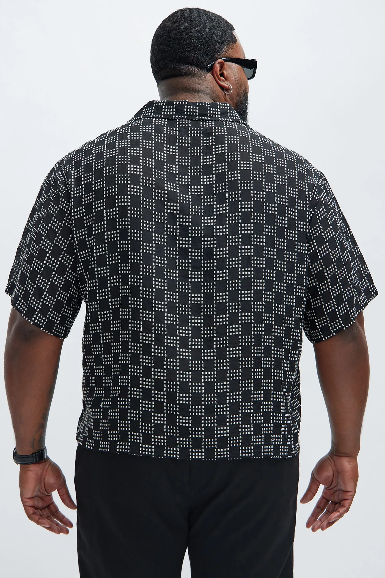 Alabastar Jacquard Shirt - Black/combo