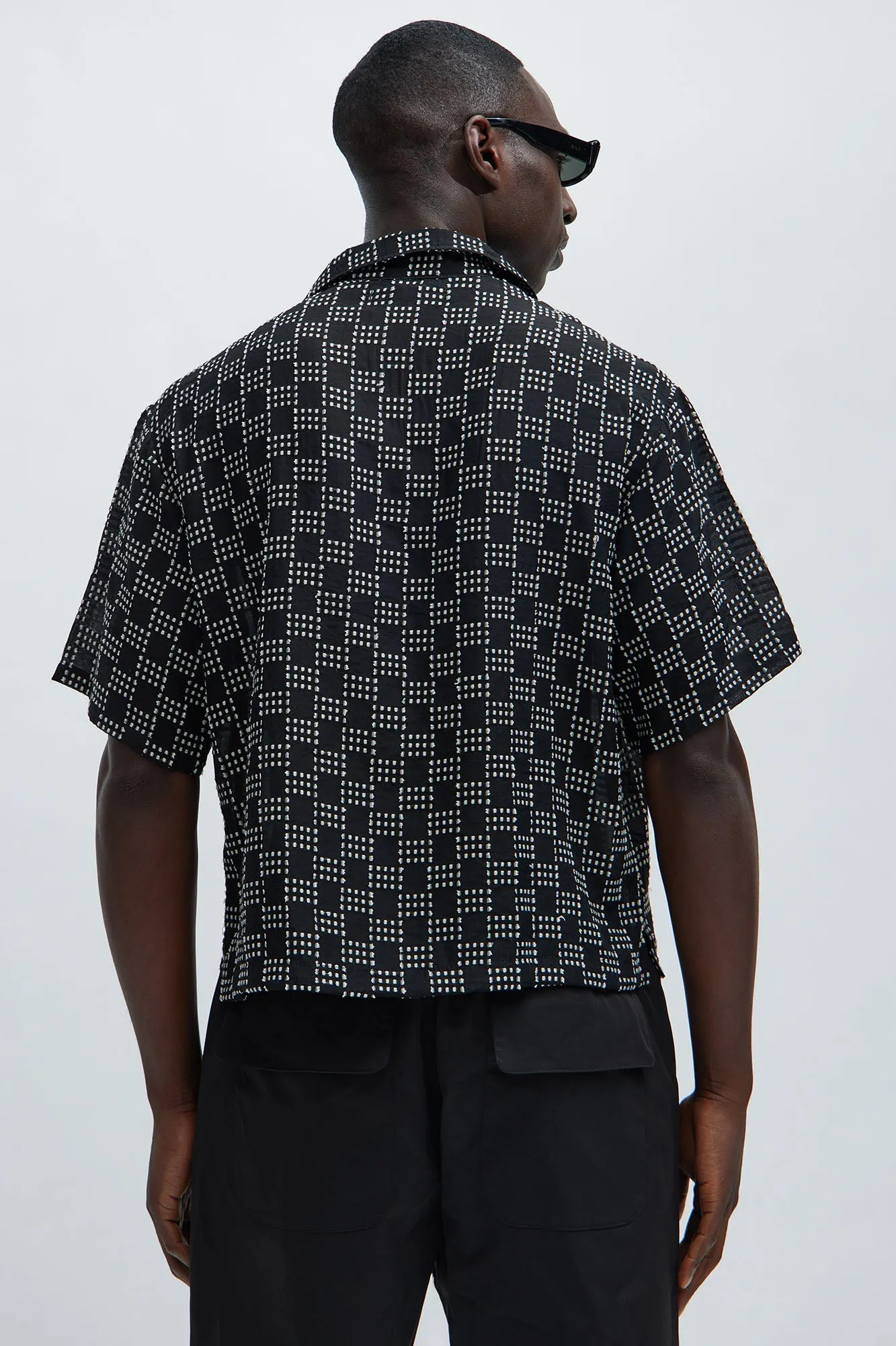 Alabastar Jacquard Shirt - Black/combo