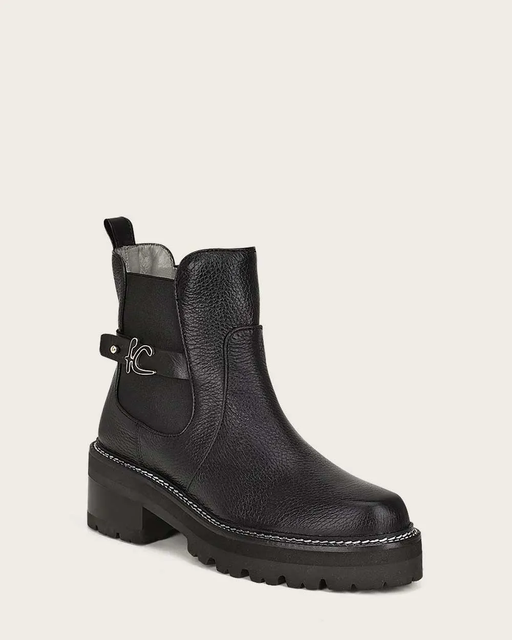 Ankle weightless black bootie