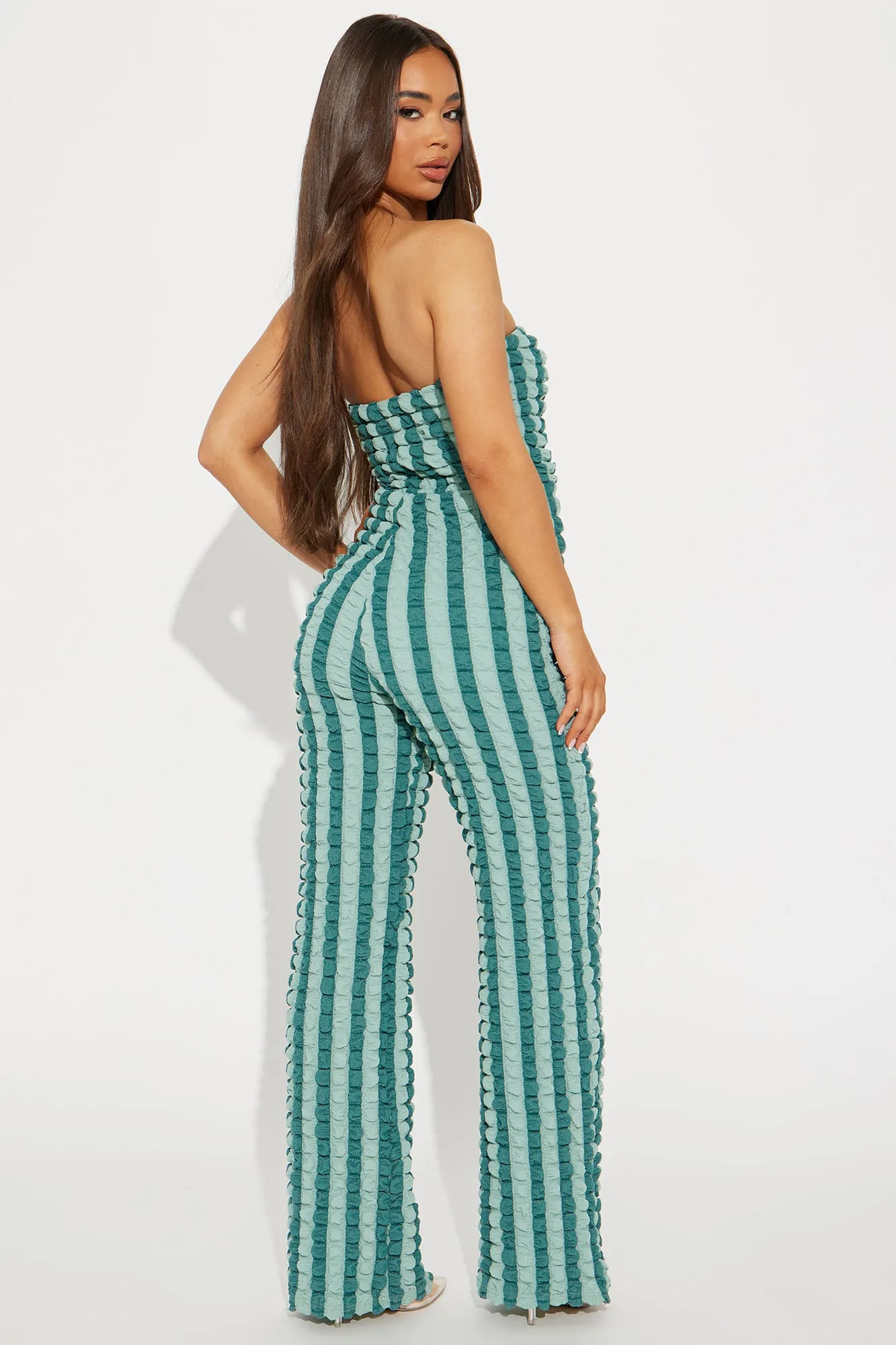 Bianca Bubble Jumpsuit - Teal/combo