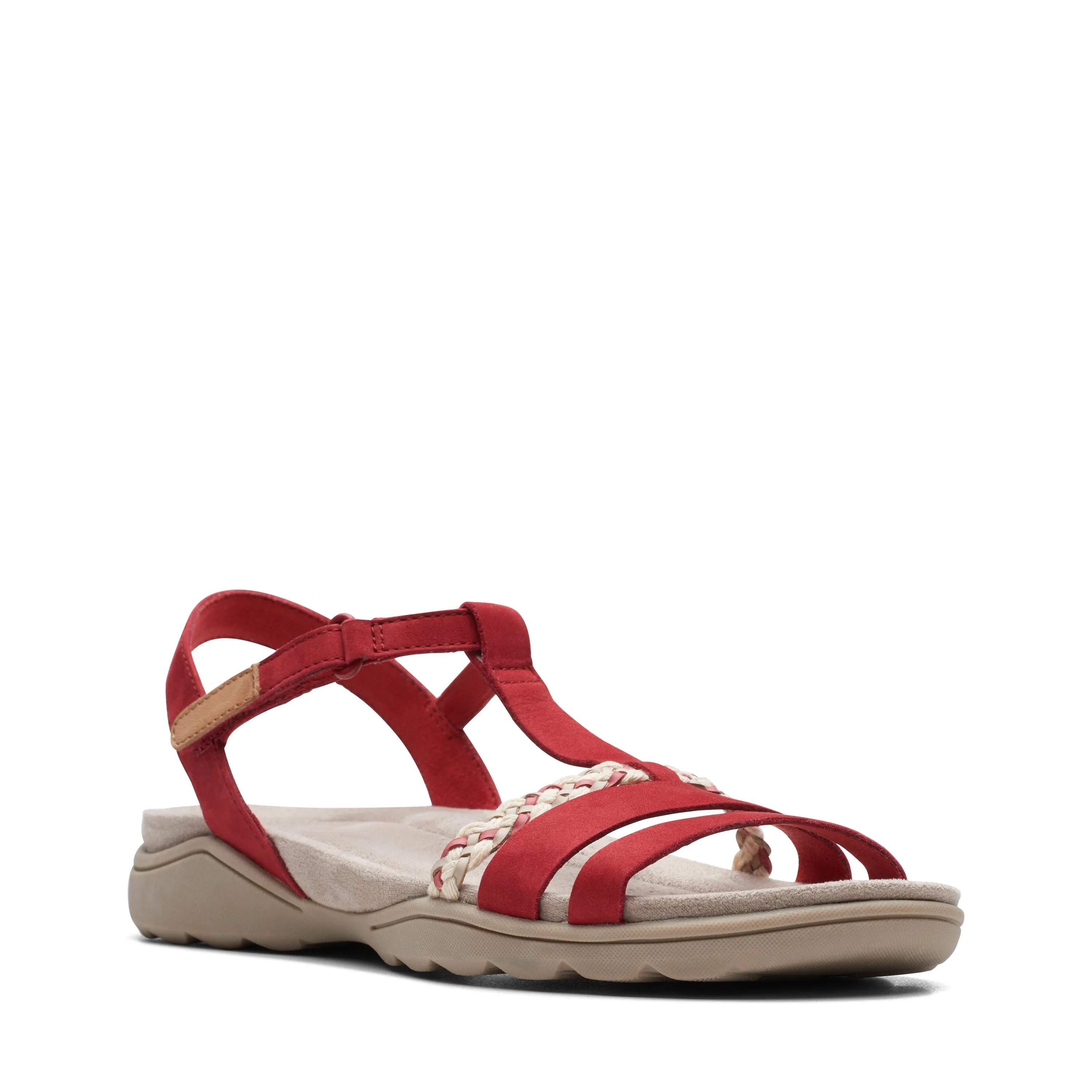 CLARKS | SANDALIAS MUJER | ADA TEALITE RED NUBUCK | ROJO