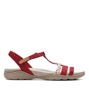 CLARKS | SANDALIAS MUJER | ADA TEALITE RED NUBUCK | ROJO