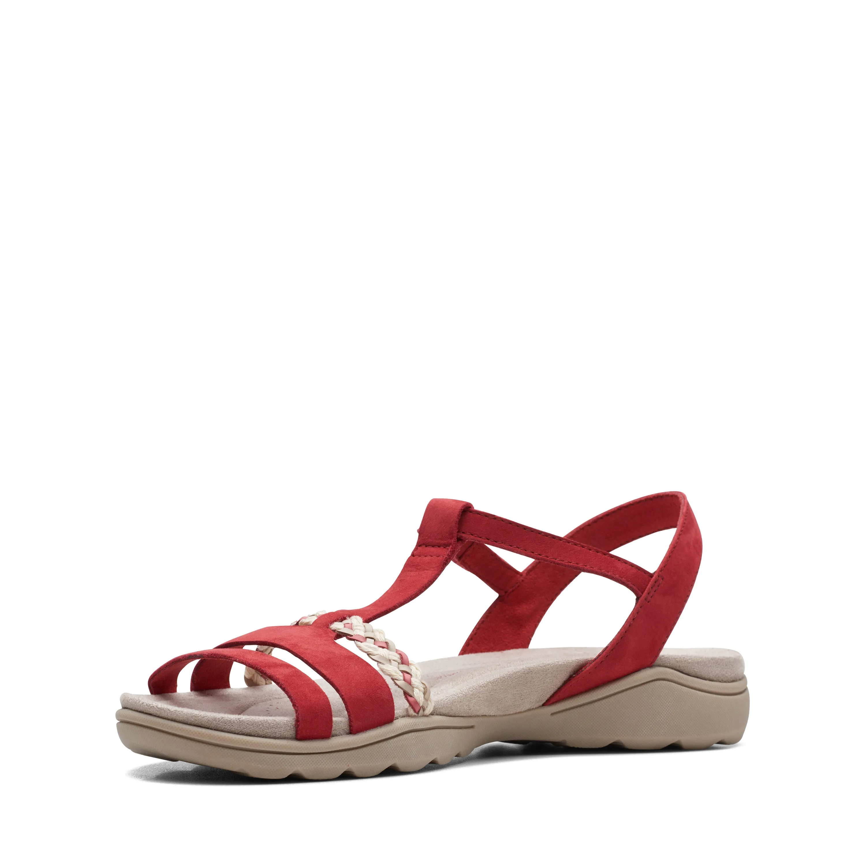 CLARKS | SANDALIAS MUJER | ADA TEALITE RED NUBUCK | ROJO