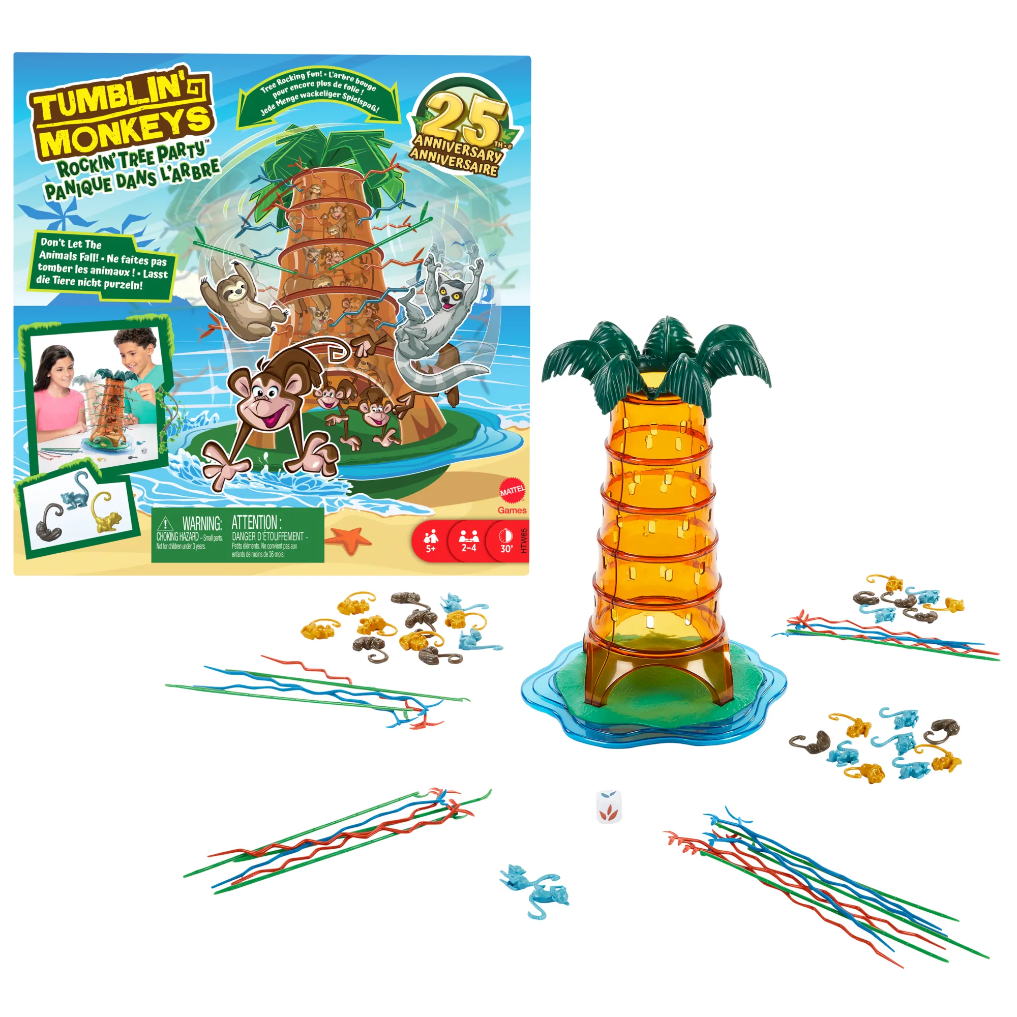 Mattel Games Juego de Mesa Monos Locos 25 Aniversario