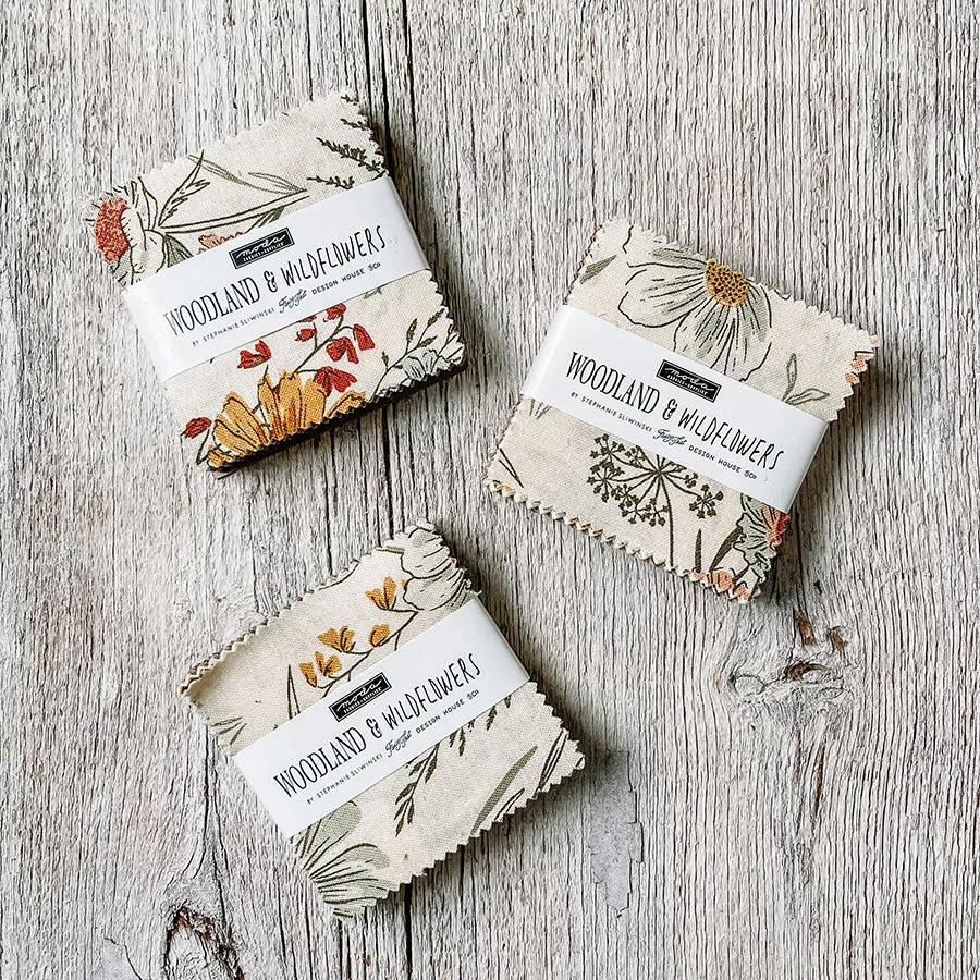 Moda Woodland & Wildflowers Mini Charm 3 Pack