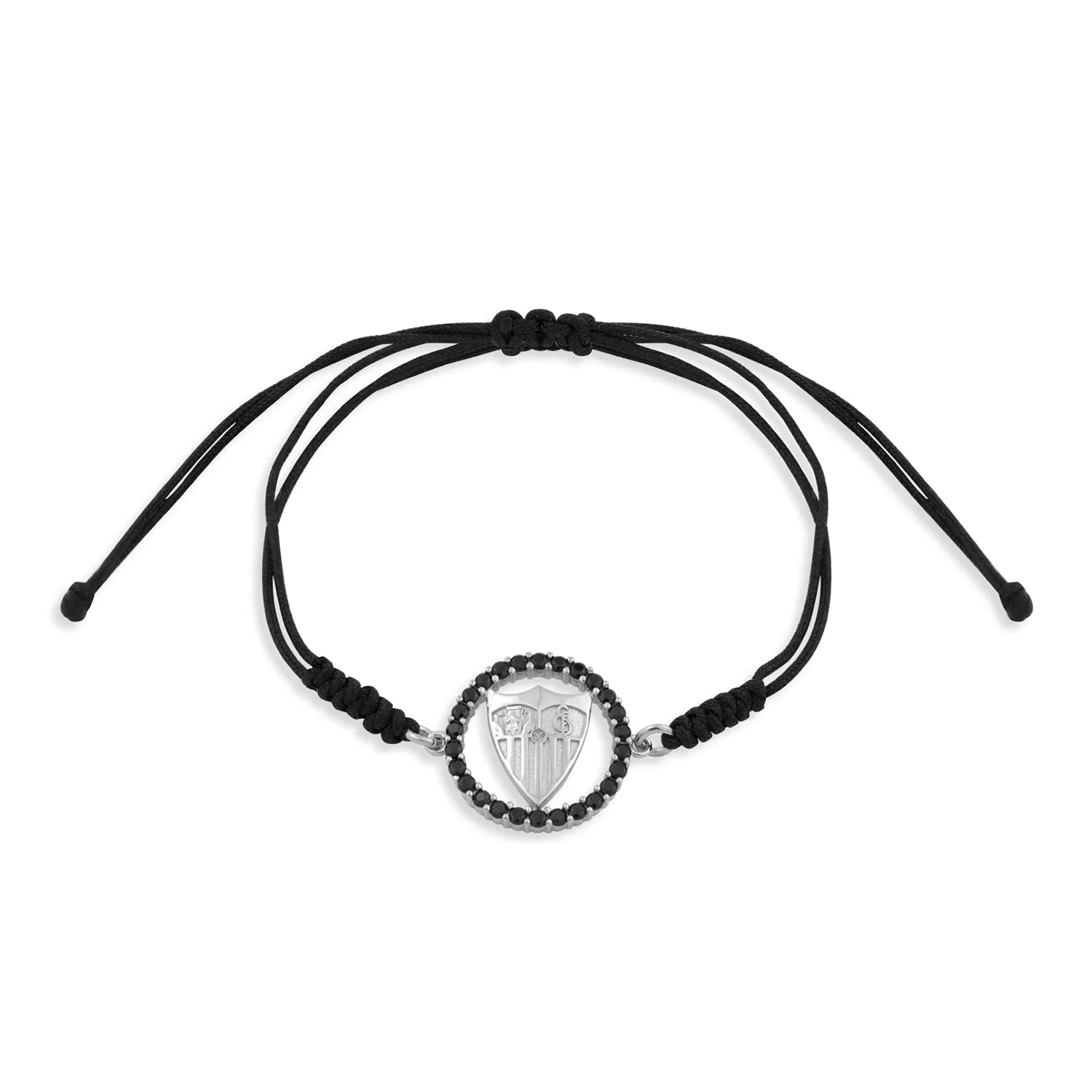 Pulsera escudo plata y circonitas