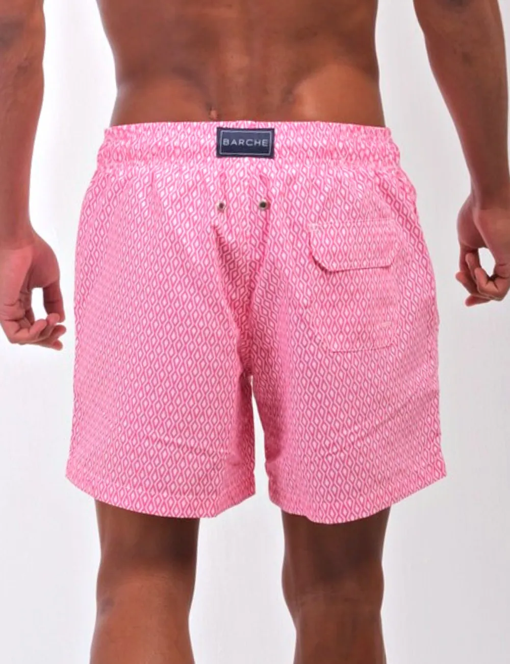 Swim Short Estampado Ouros Rosa