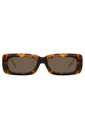 The Attico Mini Marfa Sunglasses in Tortoiseshell