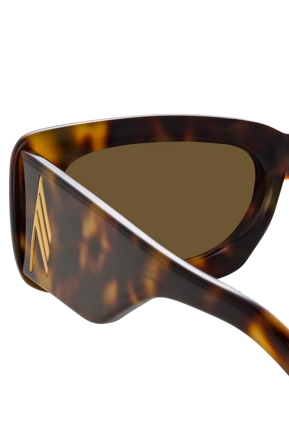 The Attico Mini Marfa Sunglasses in Tortoiseshell