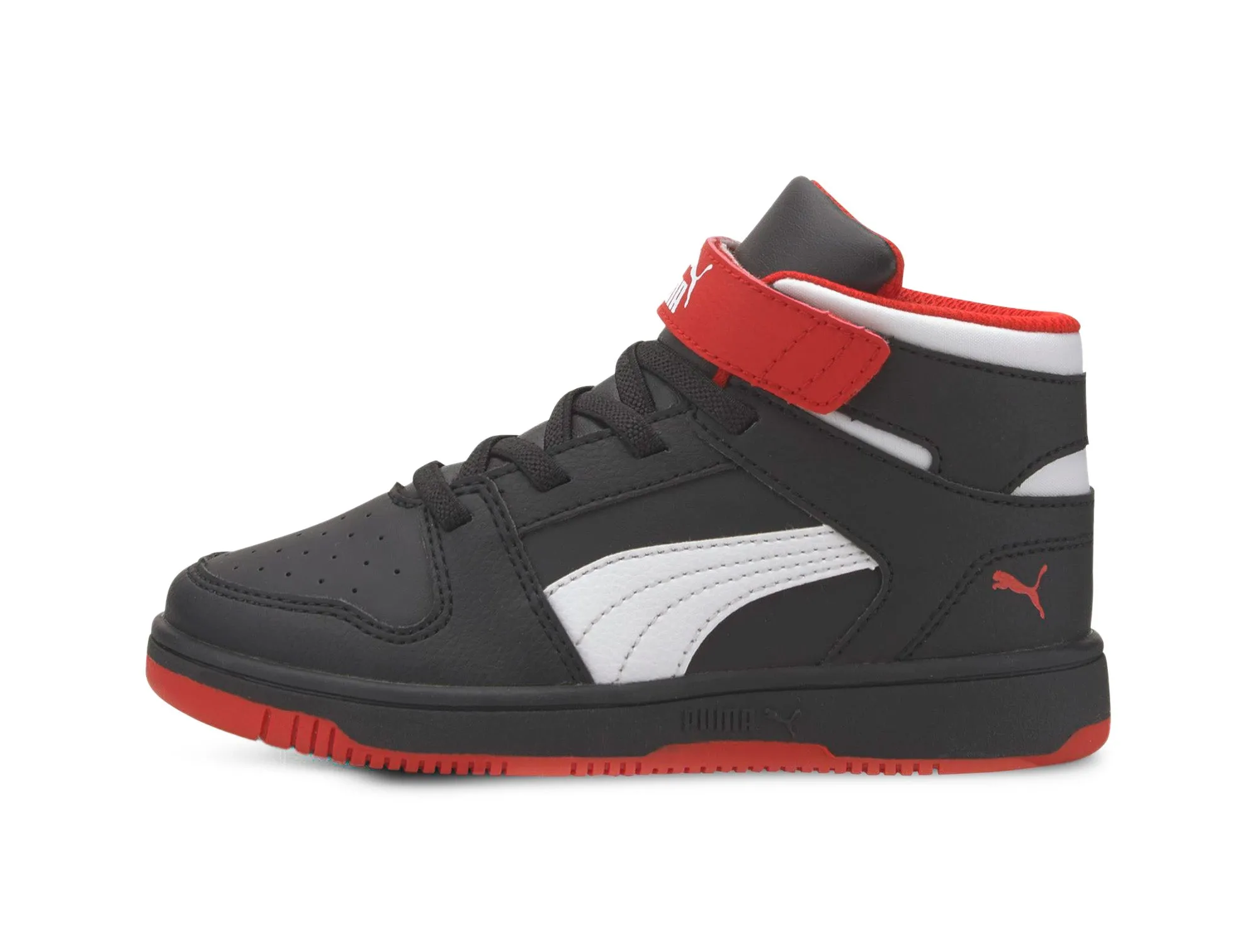 Zapatilla Puma Rebound Layup Hi Junior Negro